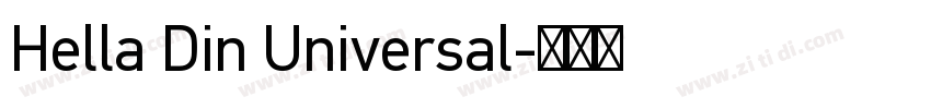 Hella Din Universal字体转换